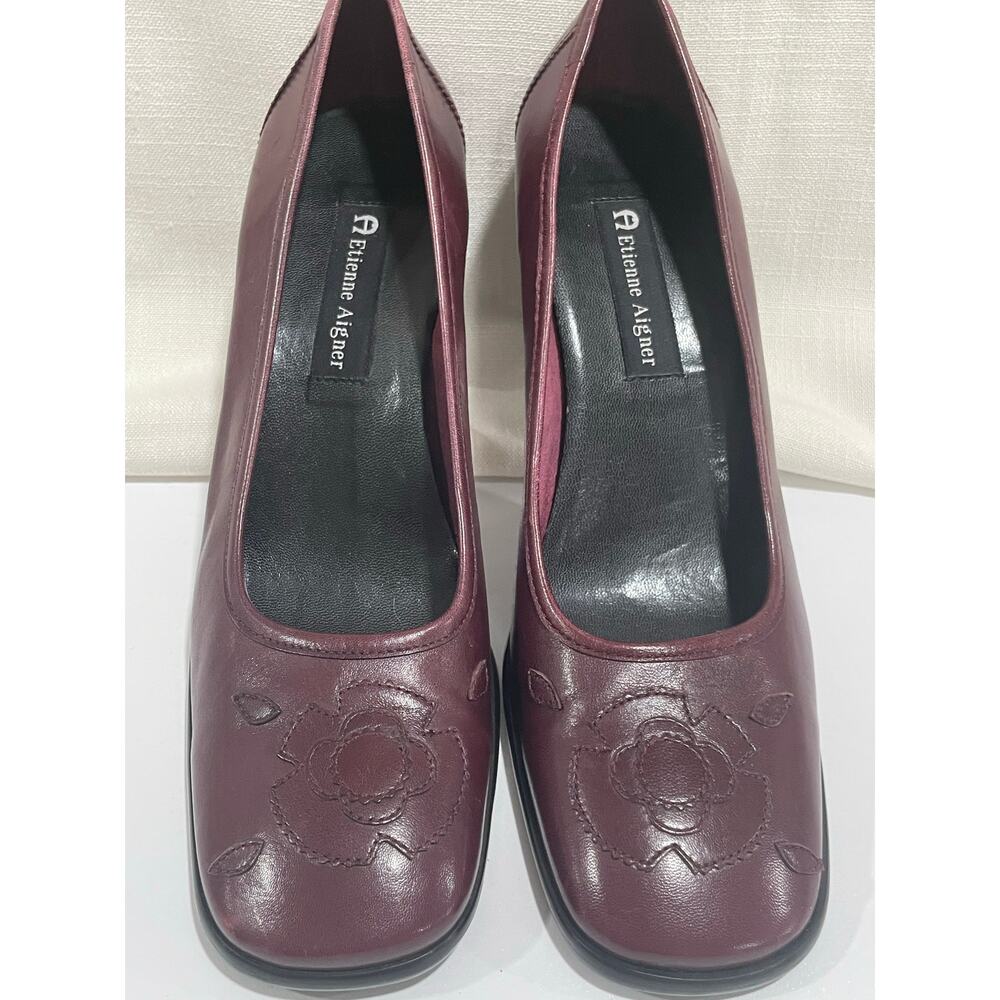Etienne Aigner Burgundy Heels